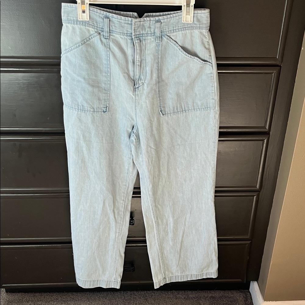 BDG Pale Blue Denim Cropped Jeans